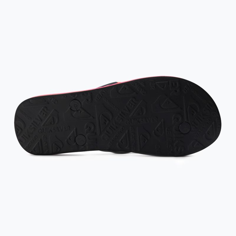 Infradito Quiksilver Molokai Acid Drop nero/arancione per uomo 4