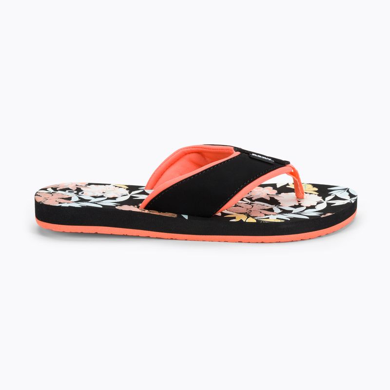 Infradito donna ROXY Coastin Print stampa nera 2