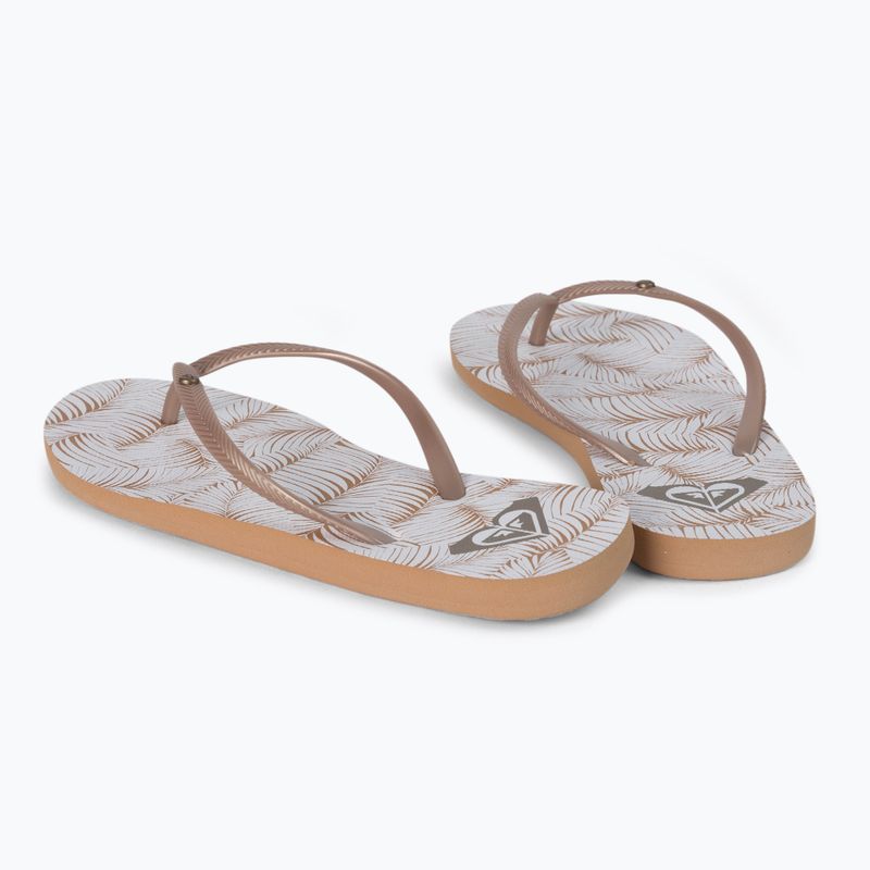 Infradito donna ROXY Bermuda Print J bianco/tan 3