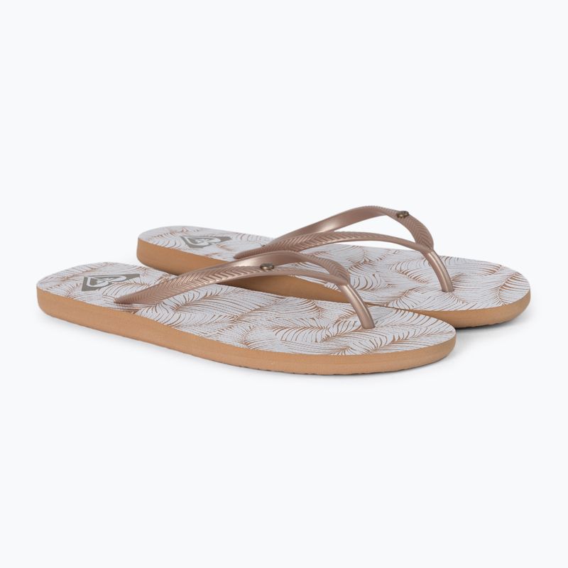 Infradito donna ROXY Bermuda Print J bianco/tan 5