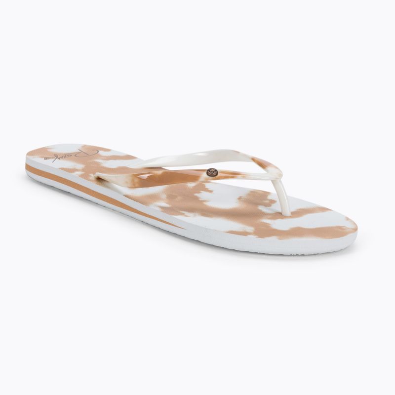 ROXY Portofino III infradito da donna beige/bianco