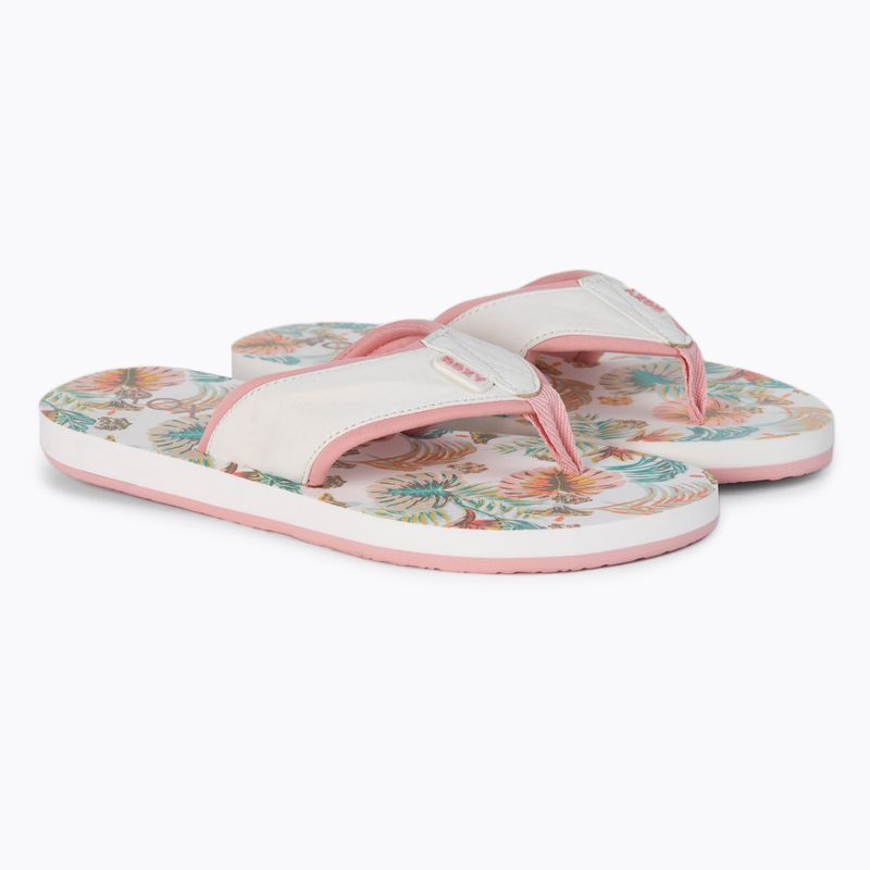 ROXY infradito donna Coastin Print bianco/rosa 5