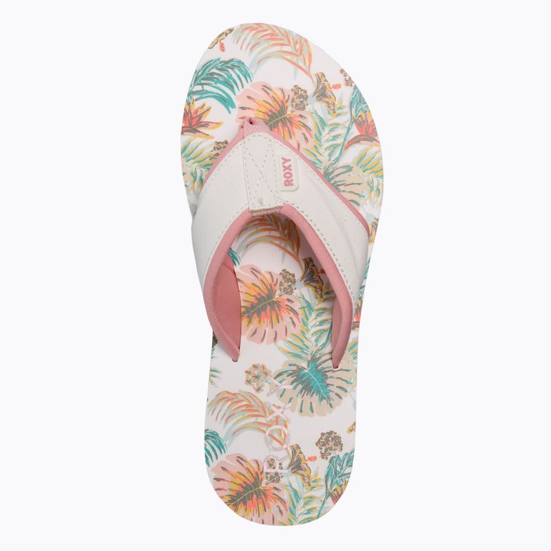 ROXY infradito donna Coastin Print bianco/rosa 6