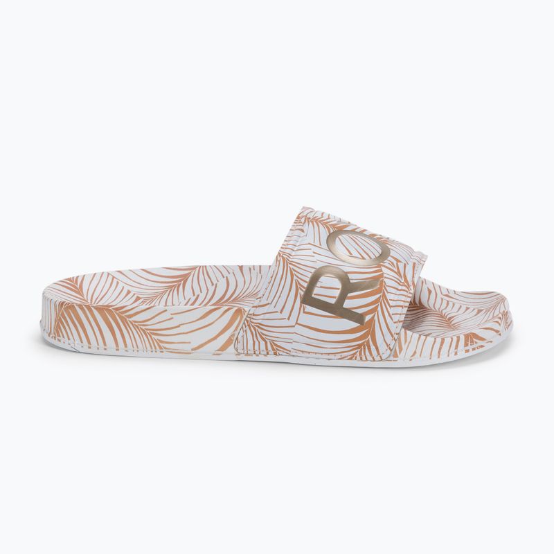 Infradito ROXY Slippy Printed bianco/tan da donna 2