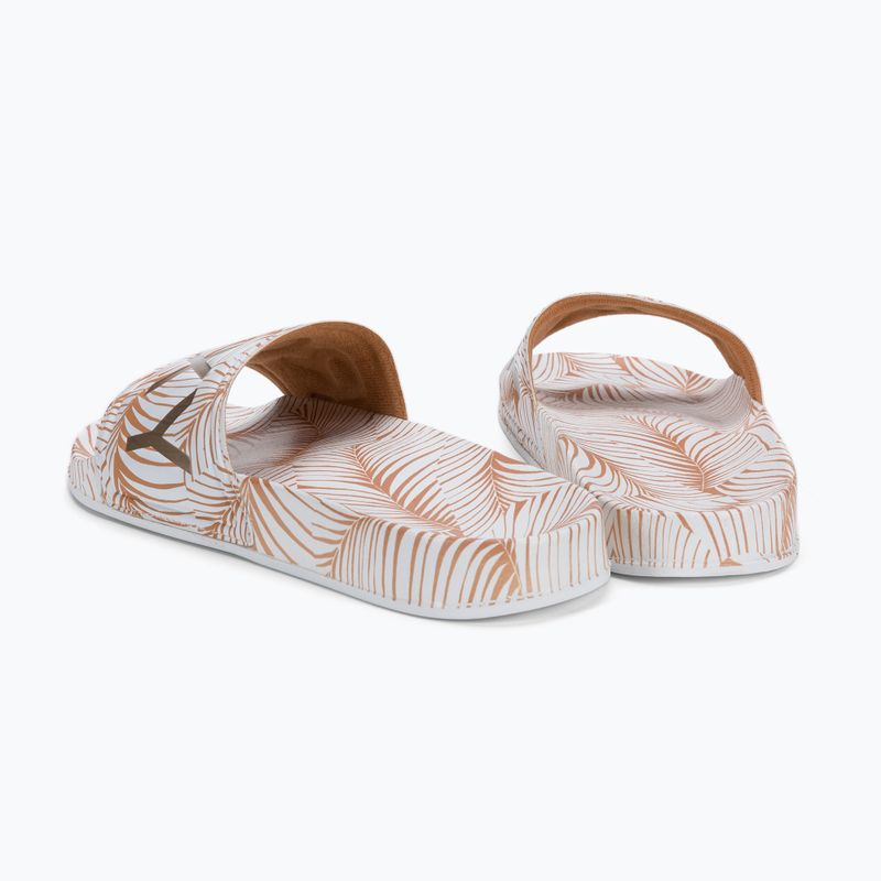 Infradito ROXY Slippy Printed bianco/tan da donna 3