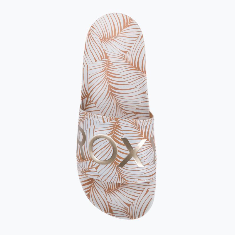 Infradito ROXY Slippy Printed bianco/tan da donna 6