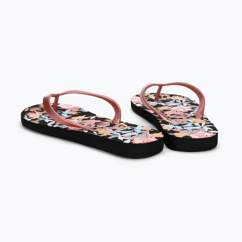 ROXY Tahiti VII infradito donna nero/rosa 3