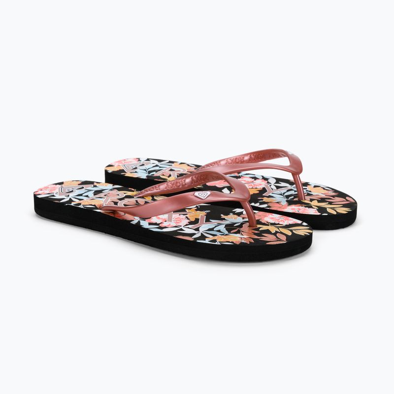 ROXY Tahiti VII infradito donna nero/rosa 5