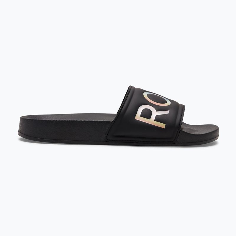 Infradito da donna ROXY Slippy II black geo 2