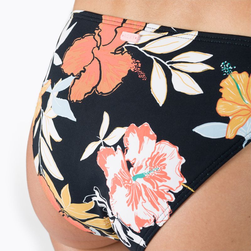 ROXY Beach Classics Tie Side slip del costume da bagno antracite/island vibes 4