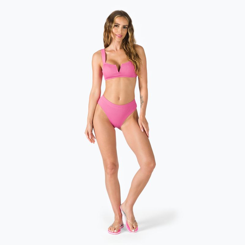 ROXY Love The Coco V - Top del costume da bagno rosa guava 2