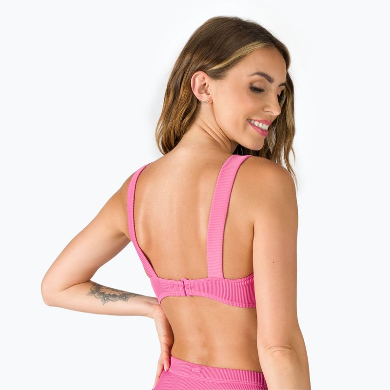 ROXY Love The Coco V - Top del costume da bagno rosa guava 3