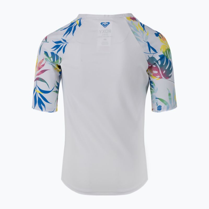 ROXY Maglietta da bagno per bambini stampata in bianco brillante/surf trippin 2