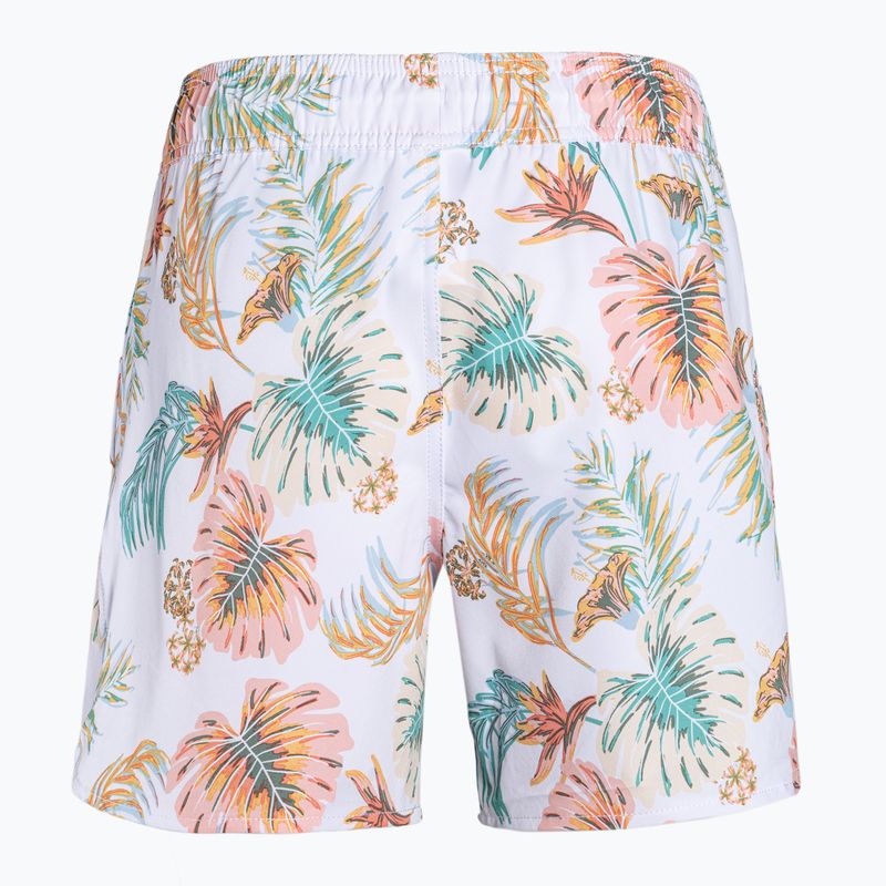 Pantaloncini da bagno donna ROXY Into the Sun 5" bianco/lilla brillante 2