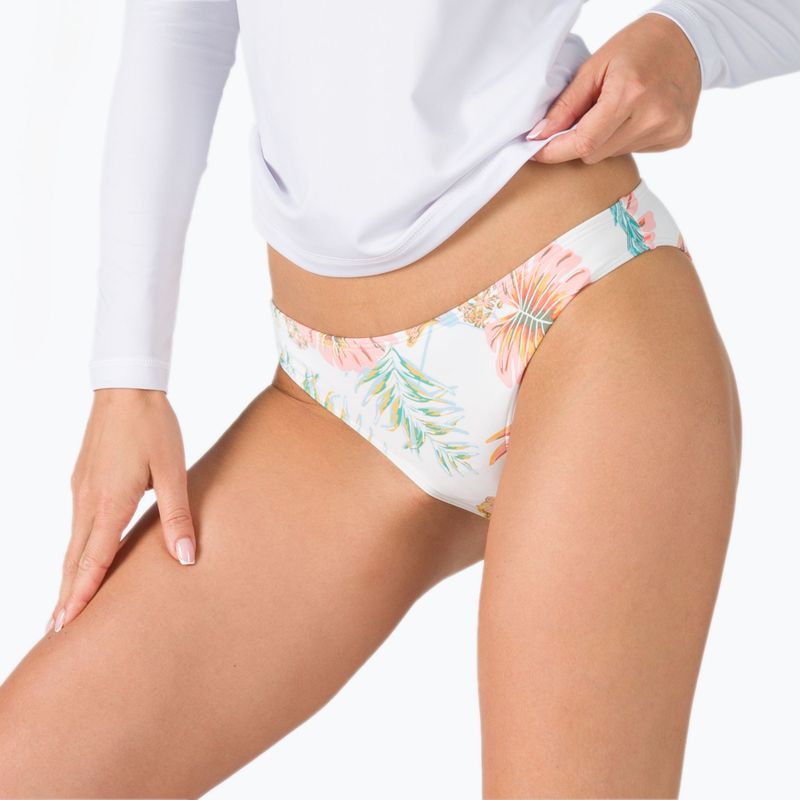 ROXY Into the Sun - slip del costume da bagno bianco/lilla brillante