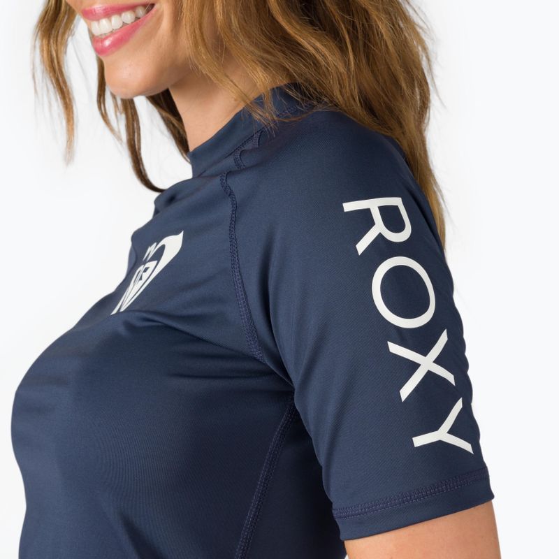Maglietta da bagno donna ROXY Whole Hearted mood indaco 4