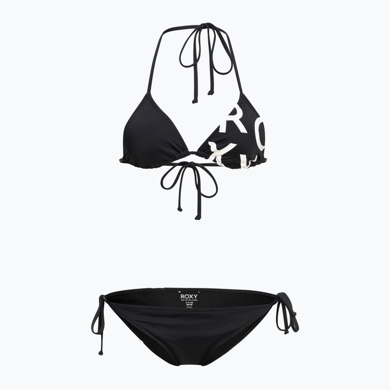 Costume da bagno a due pezzi da donna ROXY Beach Classics Tie Side antracite