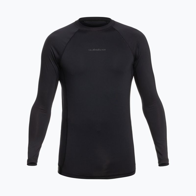 Quiksilver Boat Tripper Rashguard da uomo a maniche lunghe per il nuoto nero