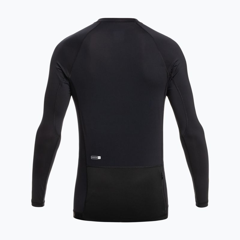 Quiksilver Boat Tripper Rashguard da uomo a maniche lunghe per il nuoto nero 2