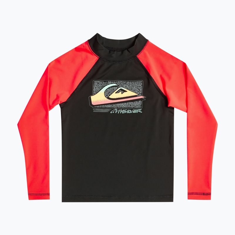 Camicia da bagno Quiksilver Next Gen per bambini, color corallo acceso