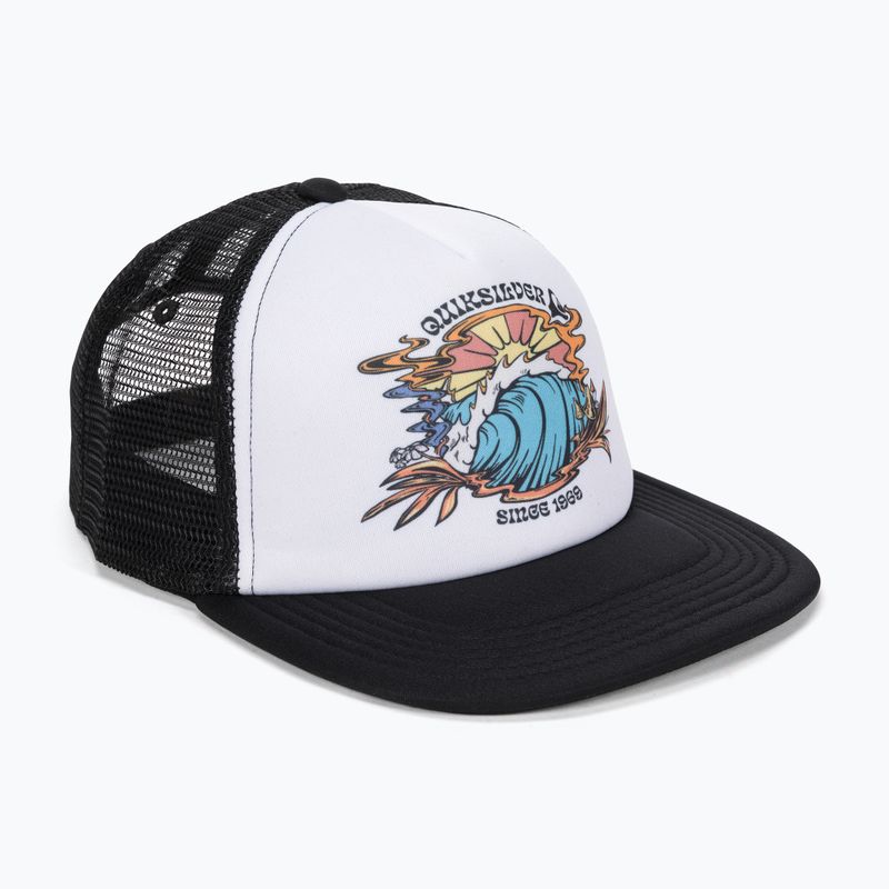 Cappello da baseball per bambini Quiksilver Hard Shred bianco
