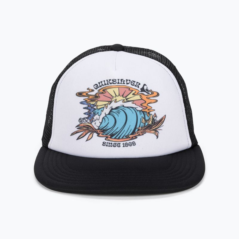 Cappello da baseball per bambini Quiksilver Hard Shred bianco 2