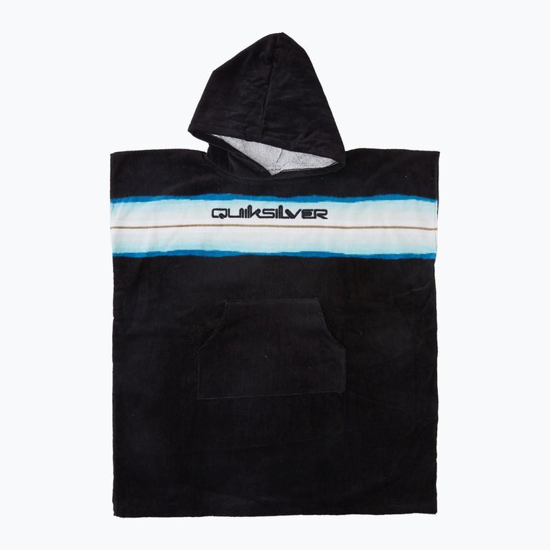 Quiksilver bambino poncho Hoody Asciugamano nero/blu 4