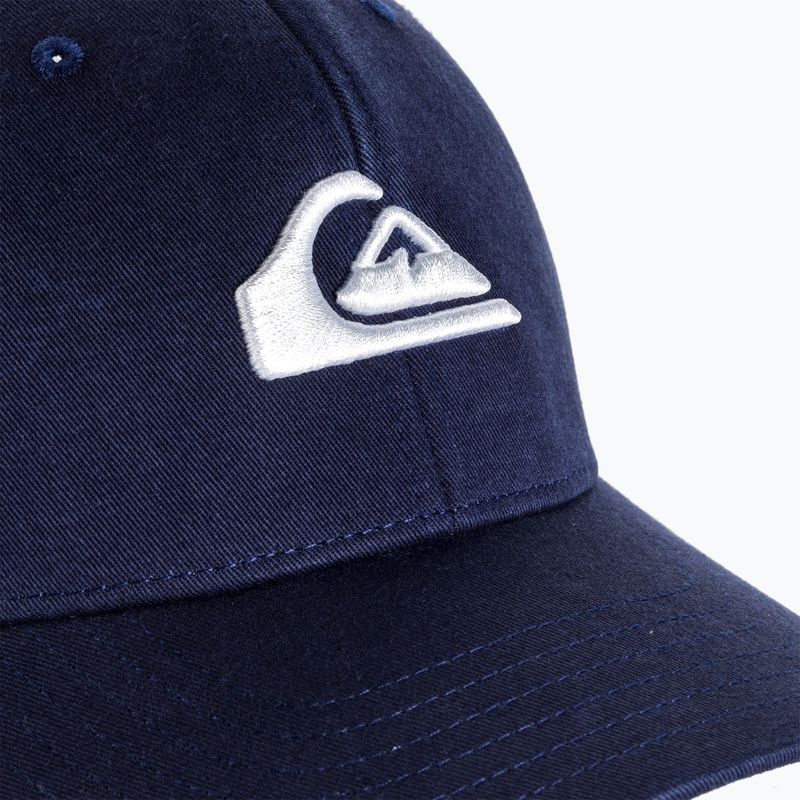 Berretto da baseball Quiksilver Grounder da uomo con mostrine blu 5