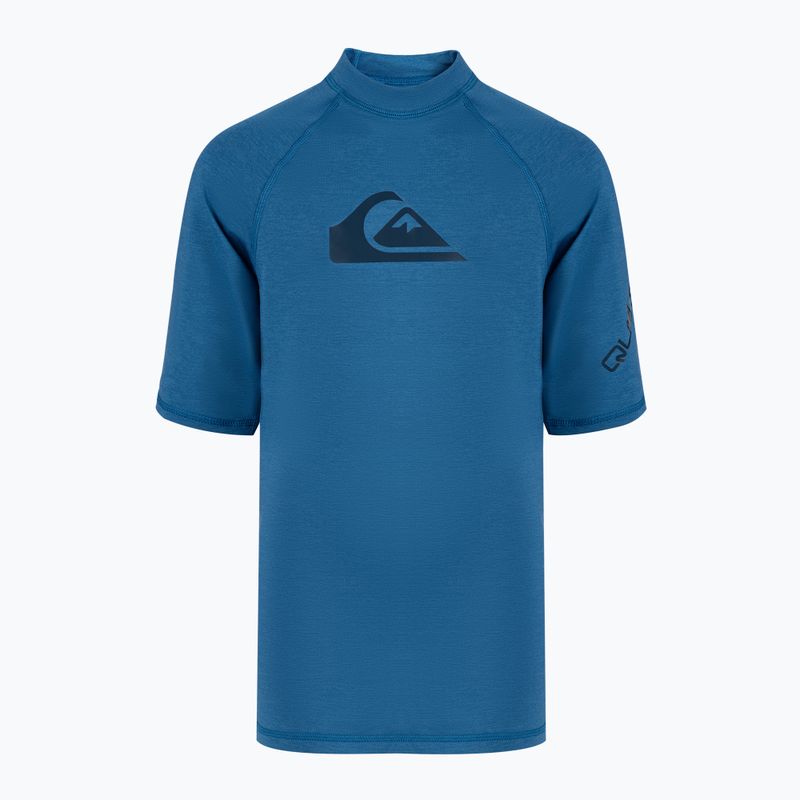 Quiksilver All Time vallarta blu heather maglia da bagno per bambini