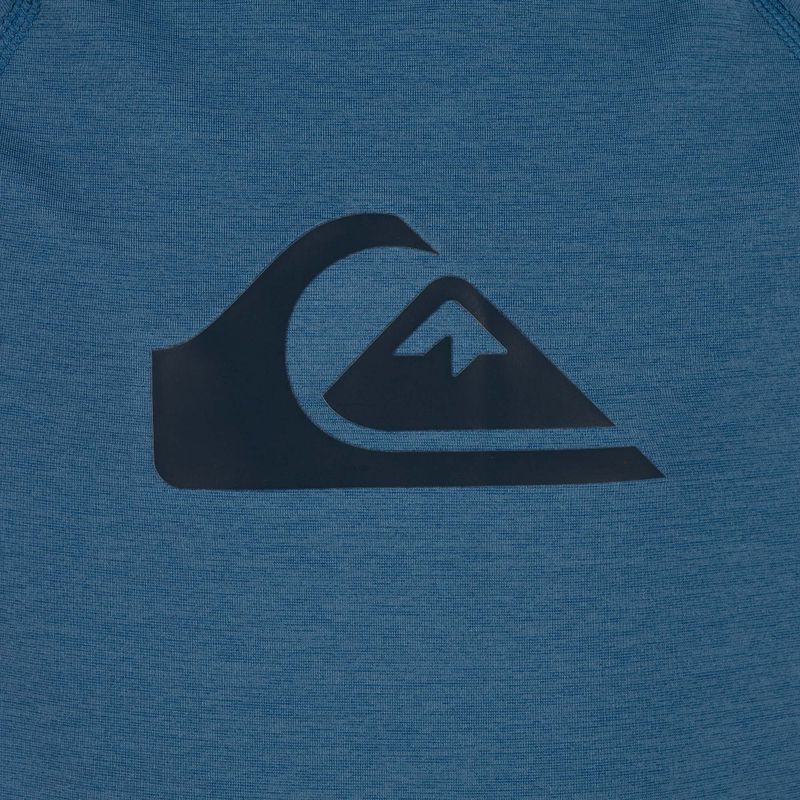 Quiksilver All Time vallarta blu heather maglia da bagno per bambini 3