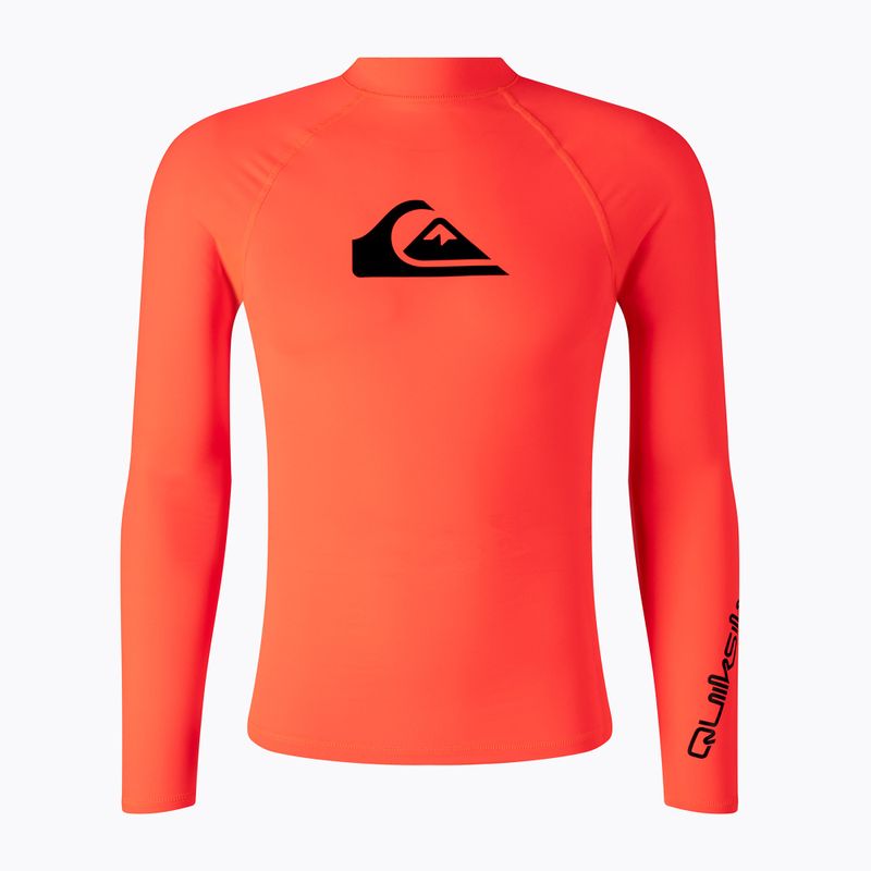 Quiksilver All Time manica lunga nuoto uomo corallo focoso