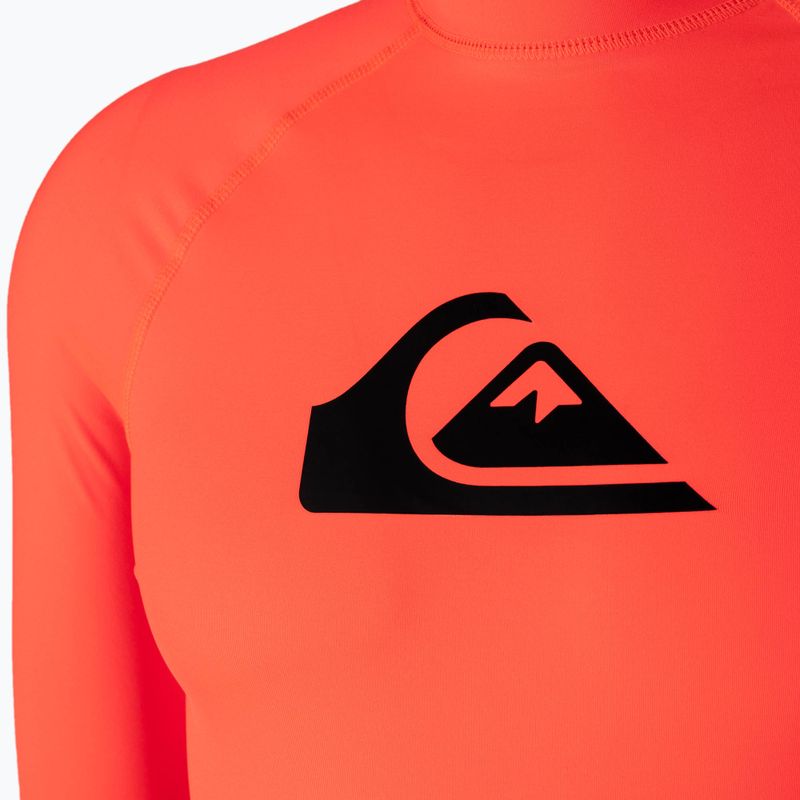 Quiksilver All Time manica lunga nuoto uomo corallo focoso 3