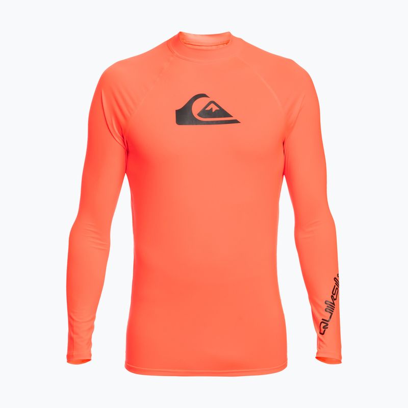 Quiksilver All Time corallo infuocato manica lunga da nuoto per bambini