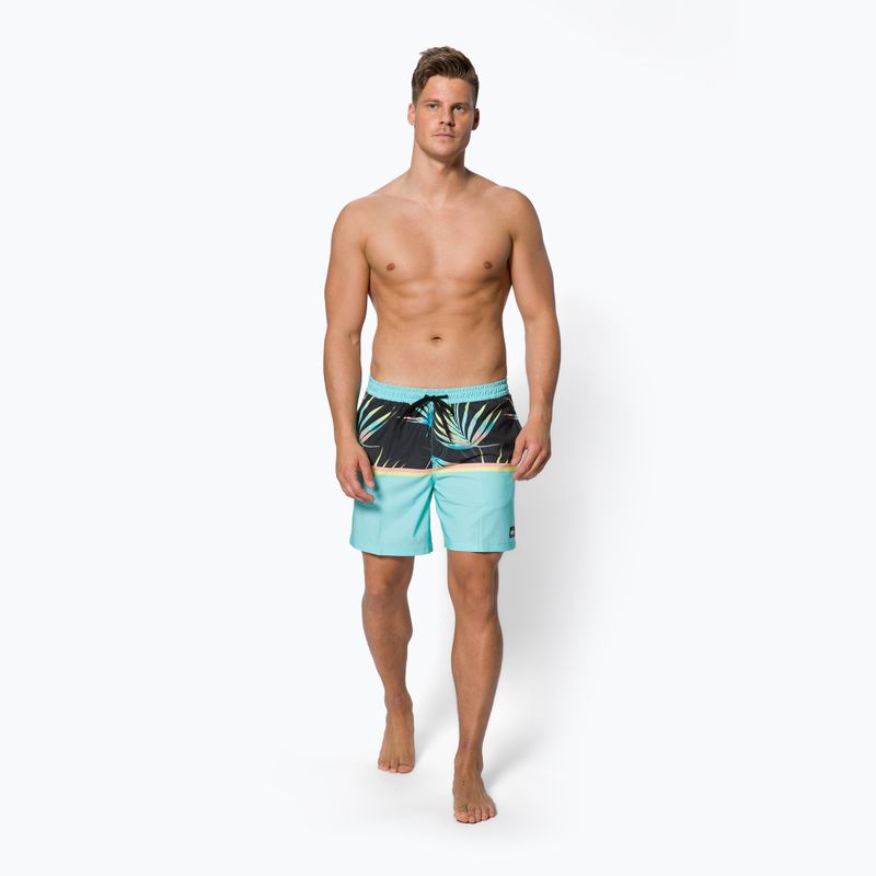 Pantaloncini da bagno Quiksilver Division 17" blu angelo da uomo 2