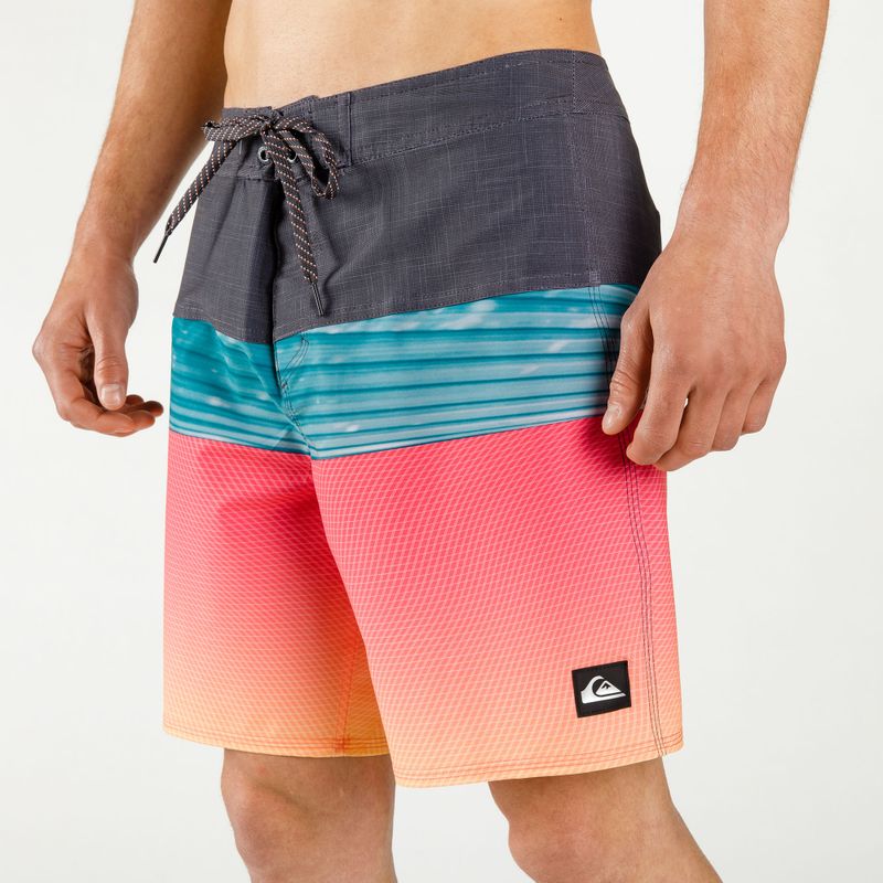 Pantaloncini da bagno Quiksilver Surfsilk Panel 18" arancio pop da uomo