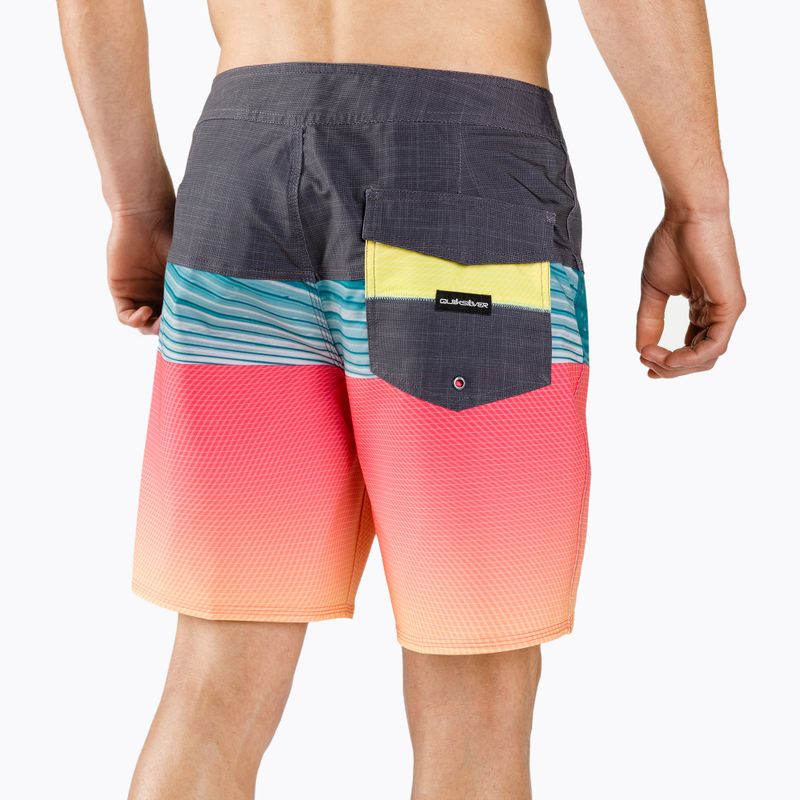 Pantaloncini da bagno Quiksilver Surfsilk Panel 18" arancio pop da uomo 3