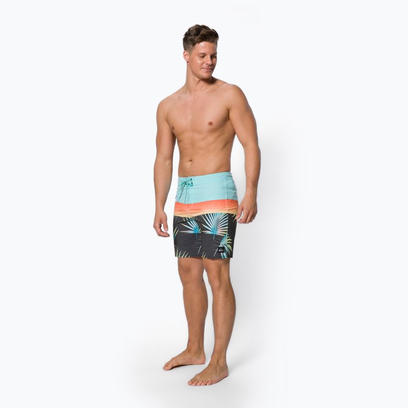 Pantaloncini da bagno Quiksilver Surfsilk Panel 18" 2022 tarmac da uomo 2