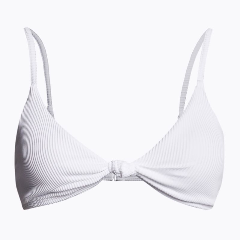 ROXY Love The Surf Knot top costume da bagno bianco brillante