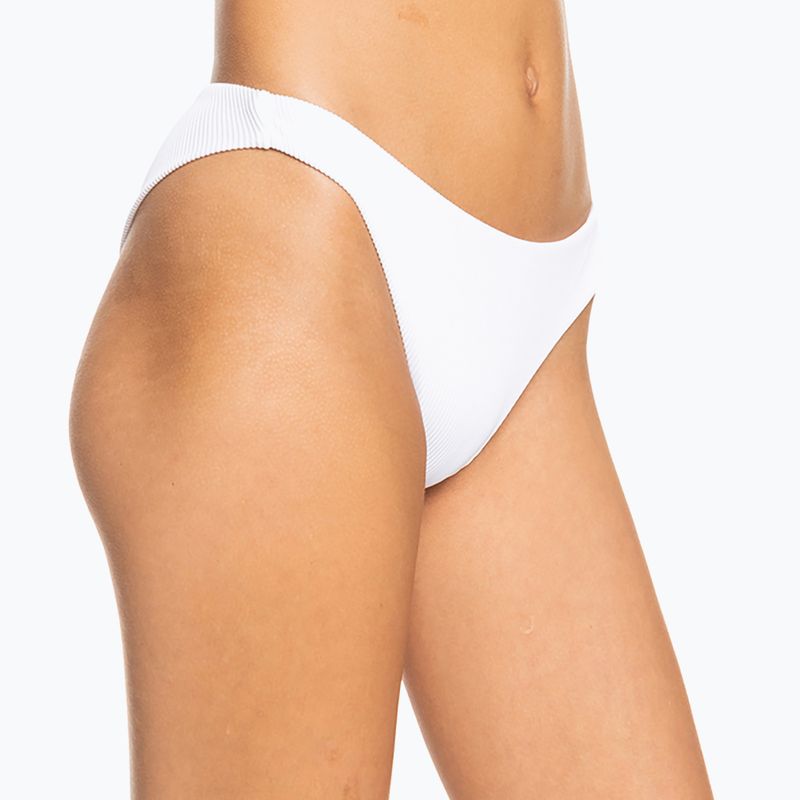 ROXY Love The Baja - slip del costume da bagno bianco brillante 7