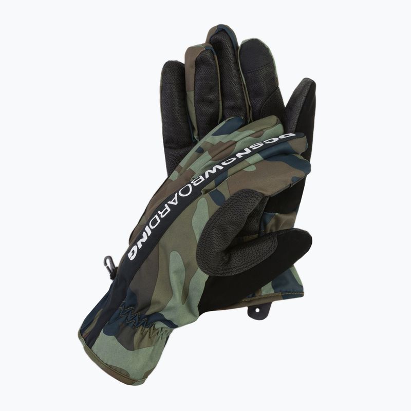 Guanti da snowboard da uomo DC Salute woodland camo verde