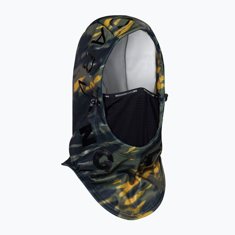 DC hoodaclava uomo angolato tie dye verde edera