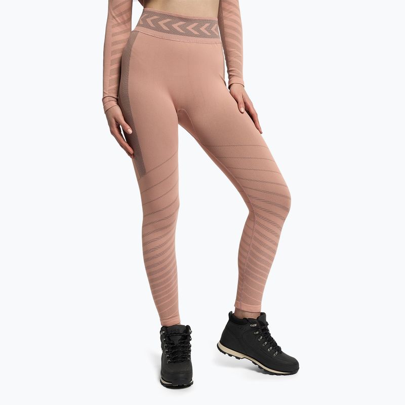 Pantaloni termoattivi da donna ROXY Base Layer grigio viola