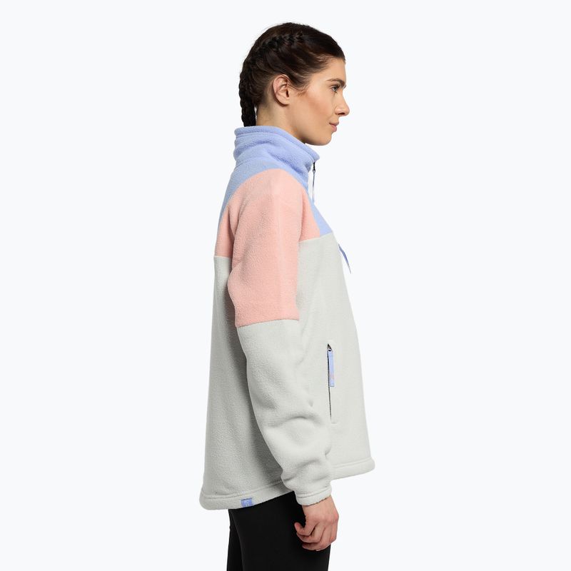 Felpa donna ROXY Chloe Kim Layer grigio erica 3