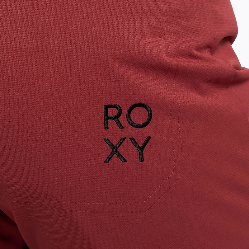 Pantaloni da snowboard da donna ROXY Diversion rosso mattone 5