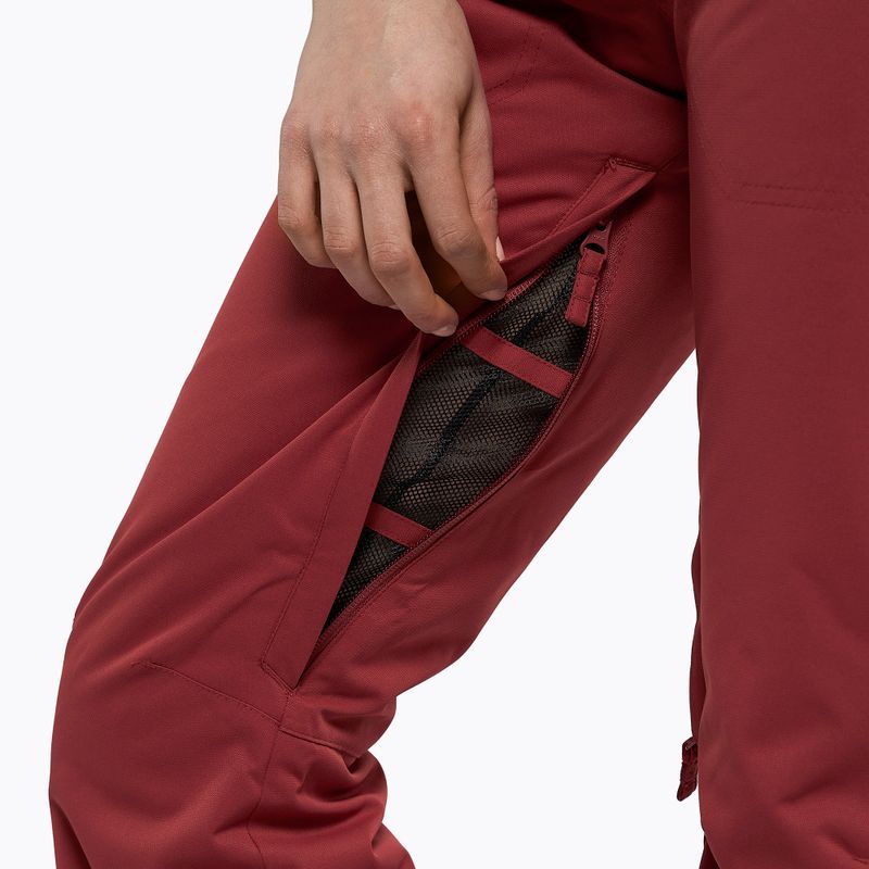Pantaloni da snowboard da donna ROXY Diversion rosso mattone 7