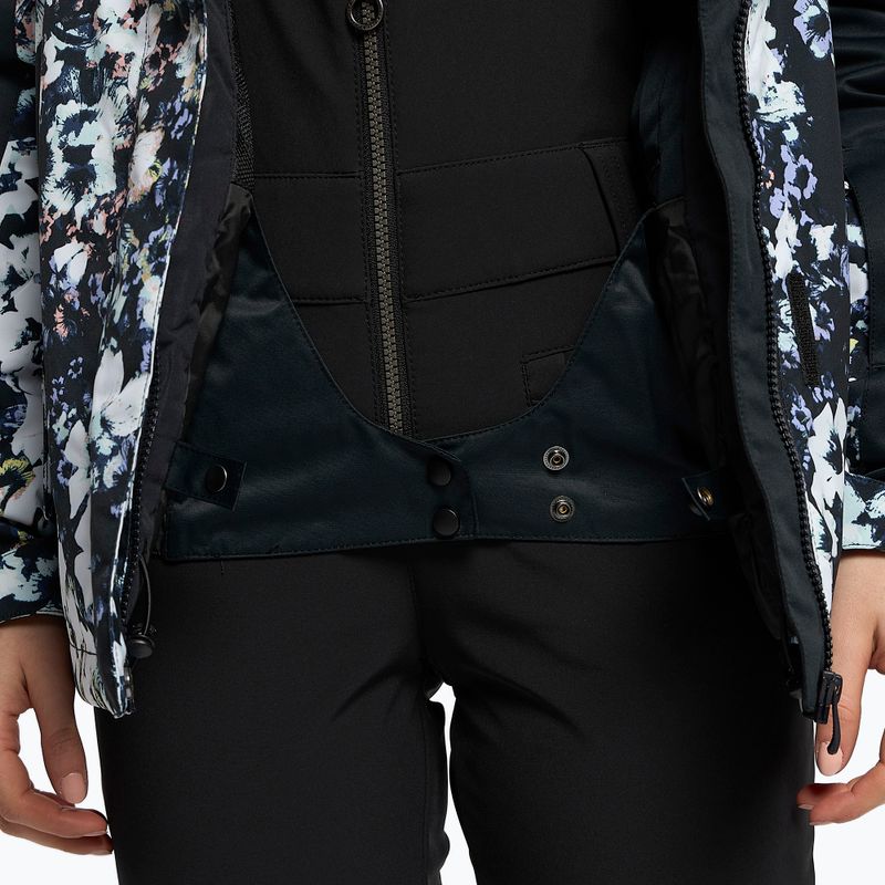Giacca da snowboard donna ROXY Jetty Block true black flowers 13