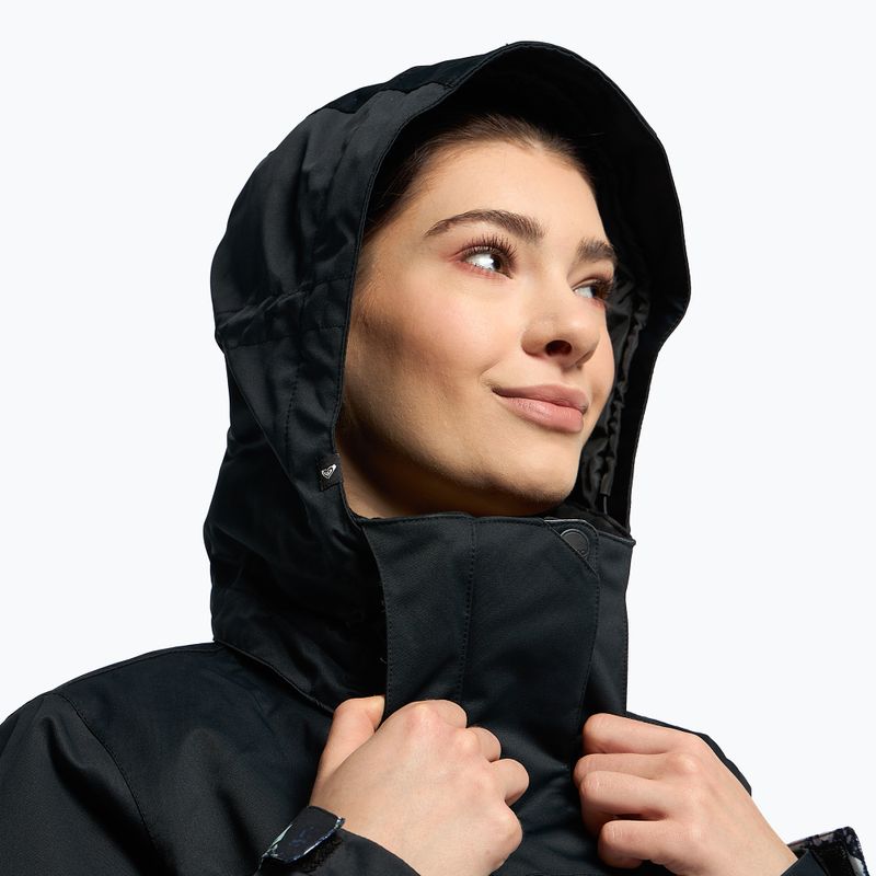 Giacca da snowboard donna ROXY Jetty Block true black flowers 6