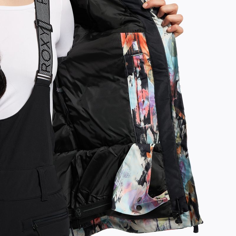 Giacca da snowboard da donna ROXY Jet Ski nero vero tenerezza 11