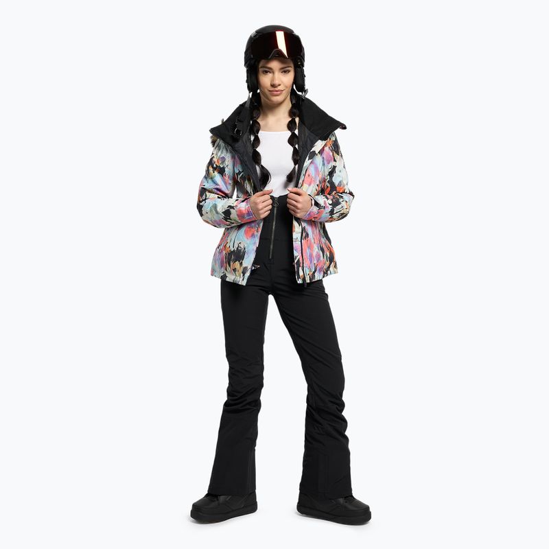 Giacca da snowboard da donna ROXY Jet Ski nero vero tenerezza 2