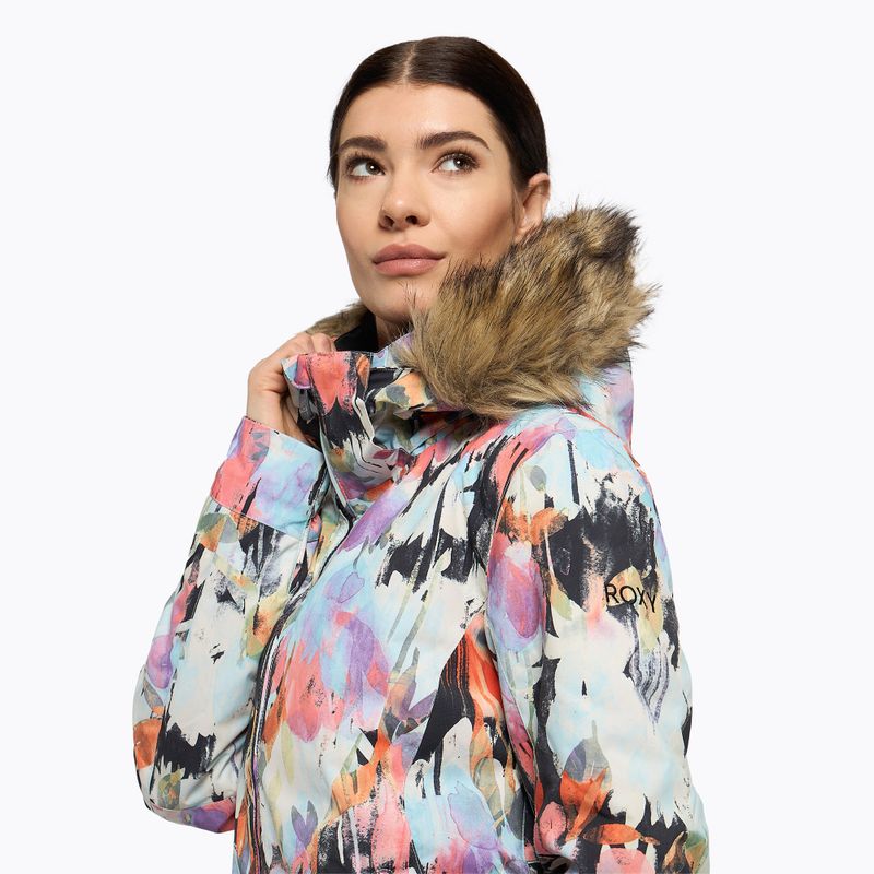 Giacca da snowboard da donna ROXY Jet Ski nero vero tenerezza 6